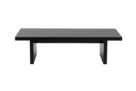 Nordure Mesa de Café Madera Negra 110x30x45 cm Mesa Pequeña 25x39.3x60 cm Tablero Melamina